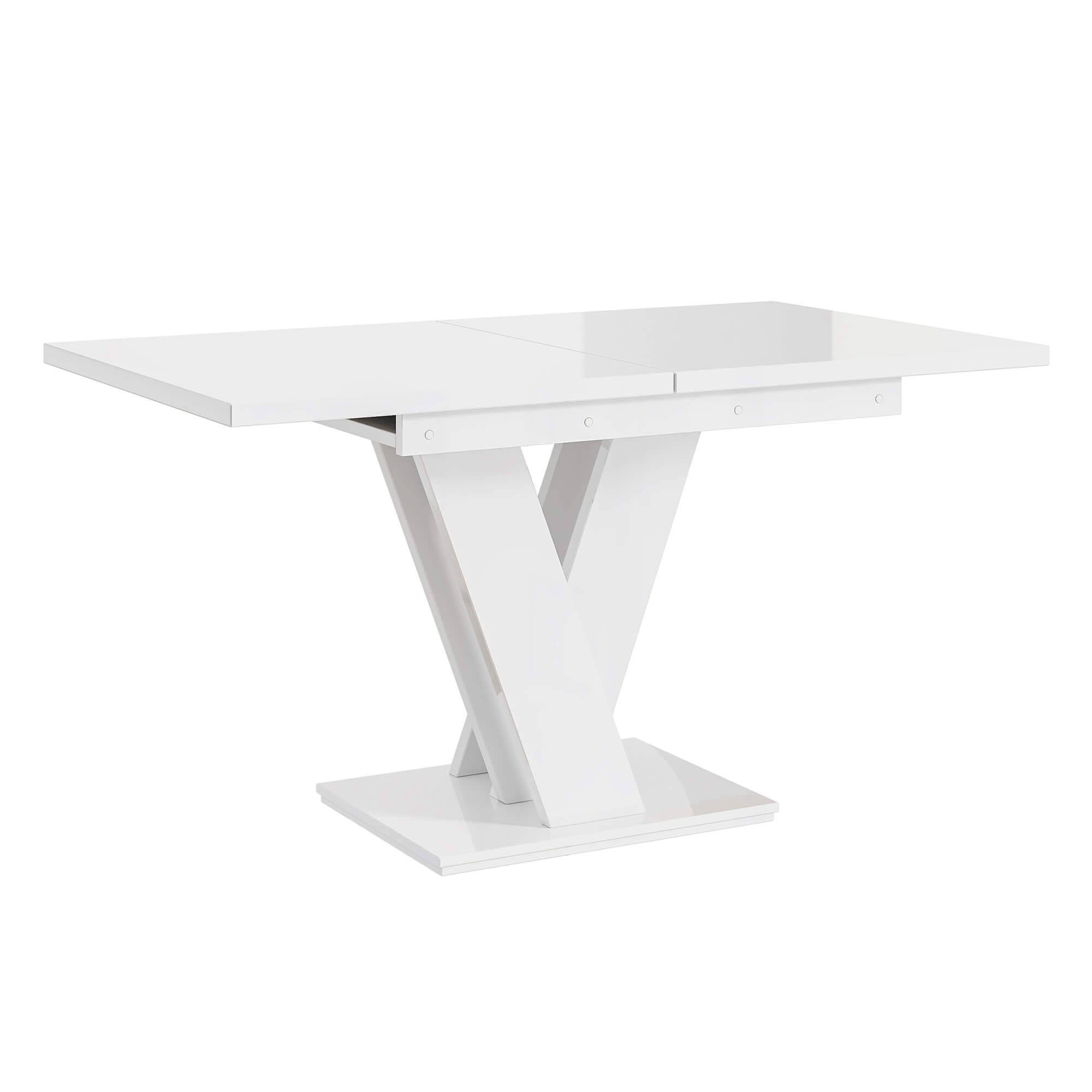 Stół rozkładany MASIV | 120-160x80 | Biały połysk.jpg