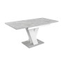 Stół rozkładany MASIV | 120-160x80 | Biały, beton.jpg
