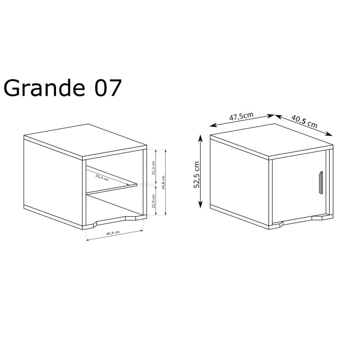 Szafka nocna GRANDE G-7 | Dąb Cremona3.jpg