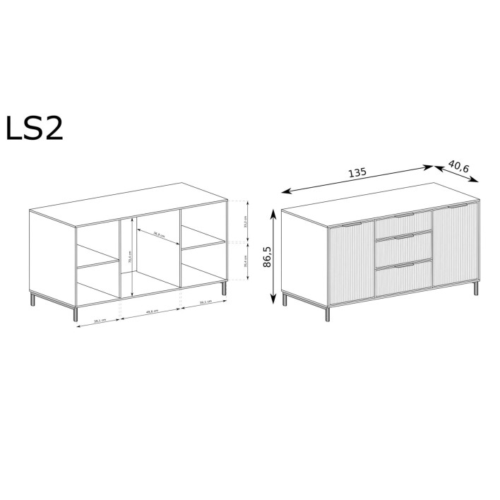 Komoda frezowana LINKA STYLE LS-2 | Green stone3.jpg