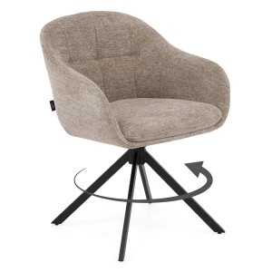  Krzesło obrotowe SANTOS Ciemny beż RAVEN #30 Noga czarna