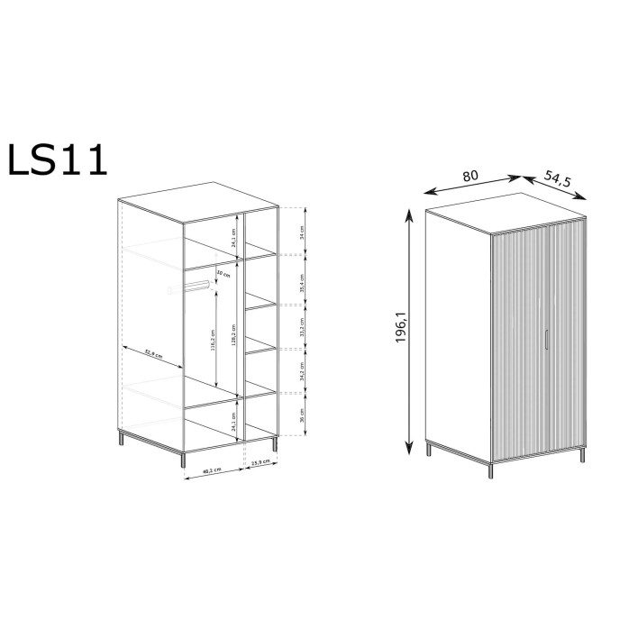 Nowoczesna szafa LINKA STYLE LS-11 | Indigo2.jpg