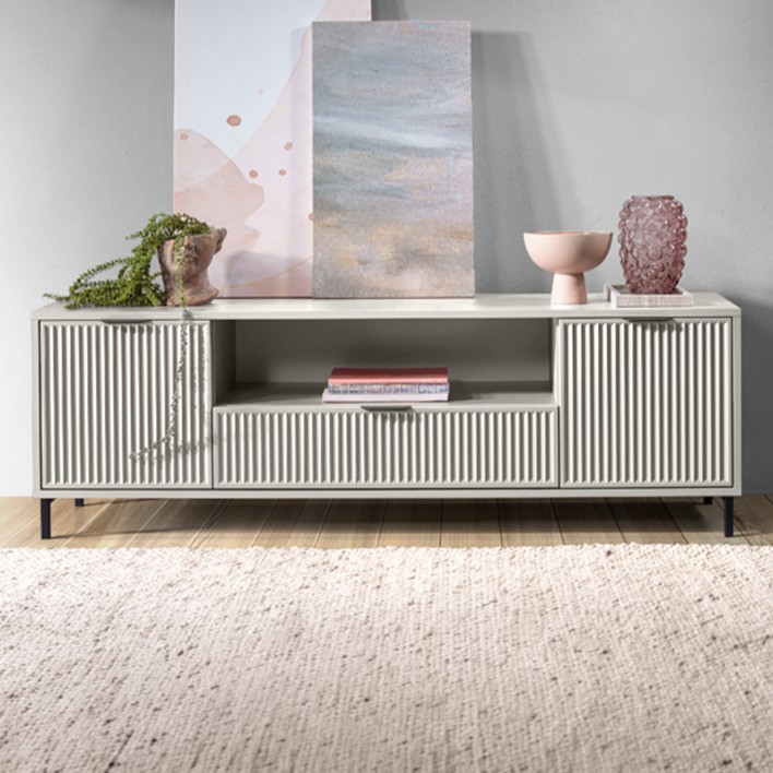 Nowoczesna szafka RTV frezowana LS-4 | Cashmere2.jpg