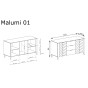 Komoda MALUMI MM-1 | Czarny7.jpg