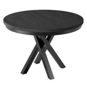 Stół okrągły rozkładany MALUMI MM-12 | Czarny