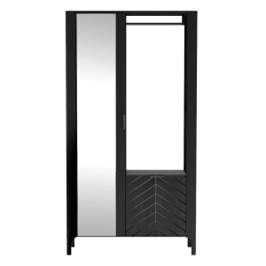 Garderoba z lustrem MALUMI MM-11 | Czarny
