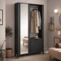 Garderoba z lustrem MALUMI MM-11 | Czarny5.jpg