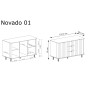 Komoda NOVADO NV-1 | Biel alpejska3.jpg