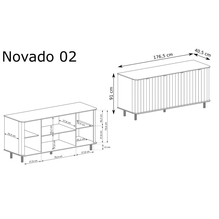 Komoda NOVADO NV-2 | Biel alpejska2.jpg