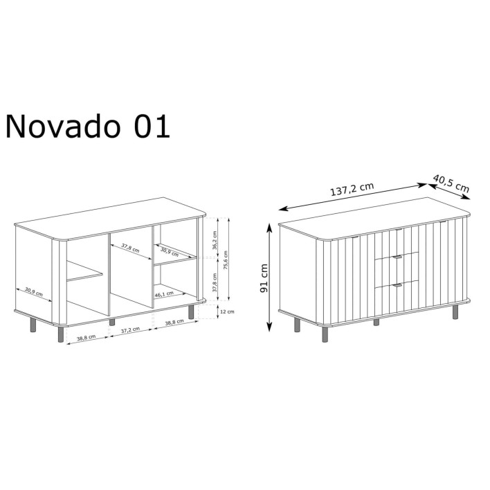 Komoda NOVADO NV-1 | Clay gray7.jpg