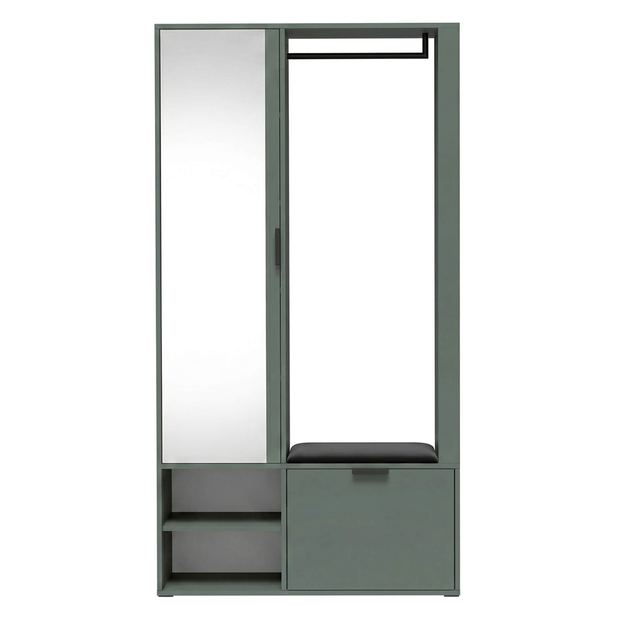 Garderoba z lustrem MILO UNI | Green stone.jpg