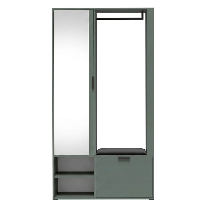 Garderoba z lustrem MILO UNI | Green stone.jpg