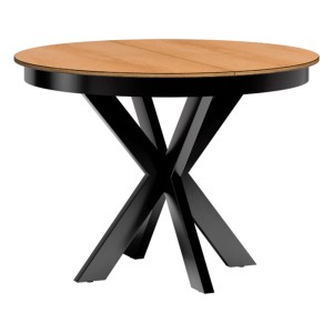 Stół okrągły rozkładany FONTI F-10 / Dąb karmel | SZYBKA WYSYŁKA