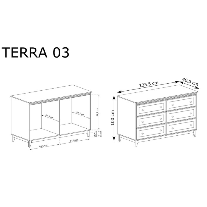 Komoda TERRA TA-3 | Szary diamentowy5.jpg