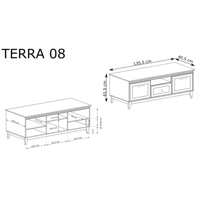 Szafka RTV TERRA TA-8 | Szary diamentowy5.jpg