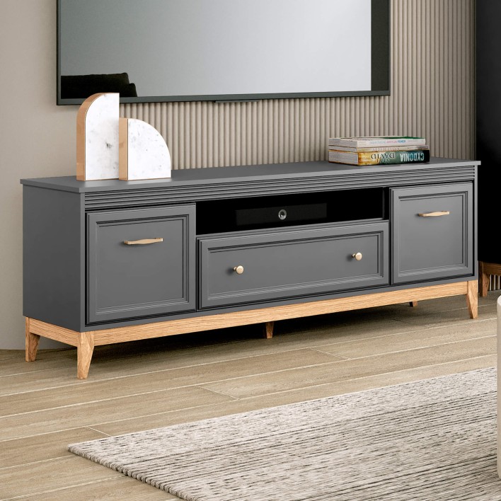 Szafka RTV TERRA TA-9 | Szary diamentowy6.jpg