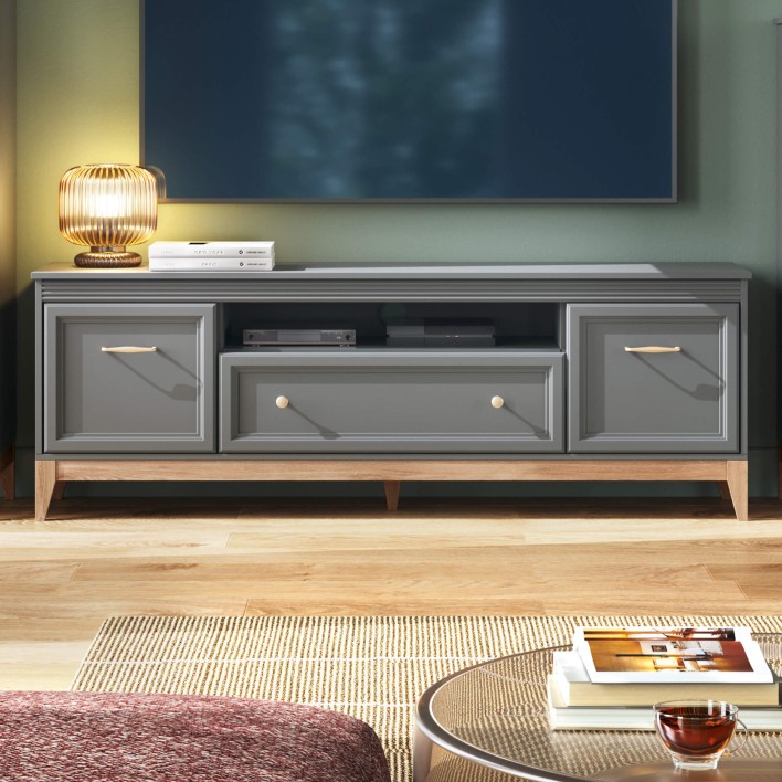 Szafka RTV TERRA TA-9 | Szary diamentowy1.jpg