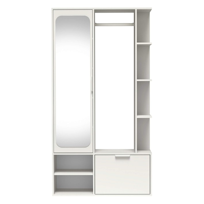 Garderoba z lustrem NALA | Biel alpejska.jpg