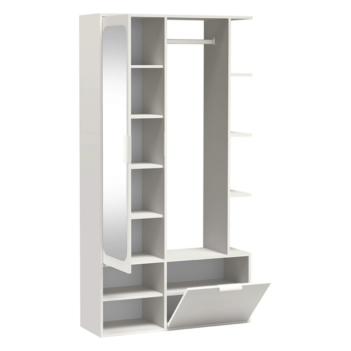 Garderoba z lustrem NALA | Biel alpejska2.jpg