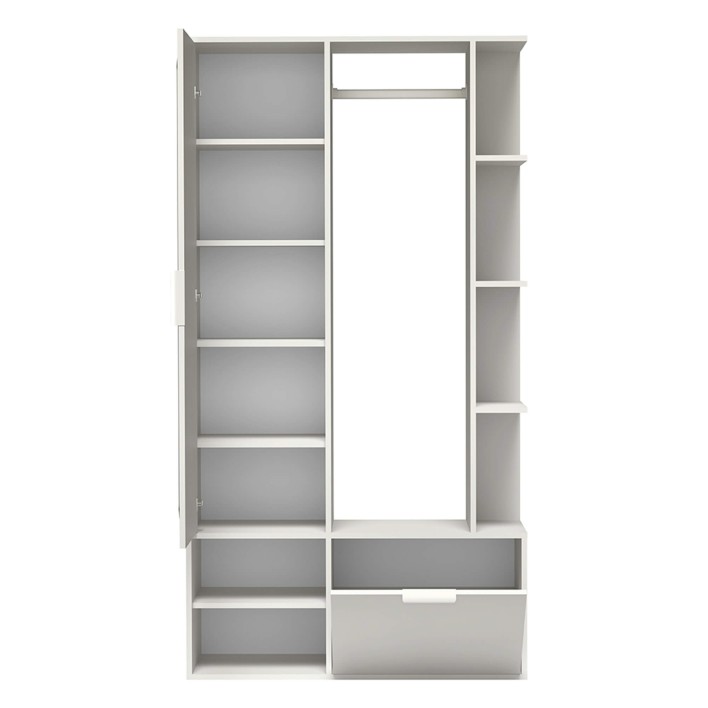 Garderoba z lustrem NALA | Biel alpejska3.jpg