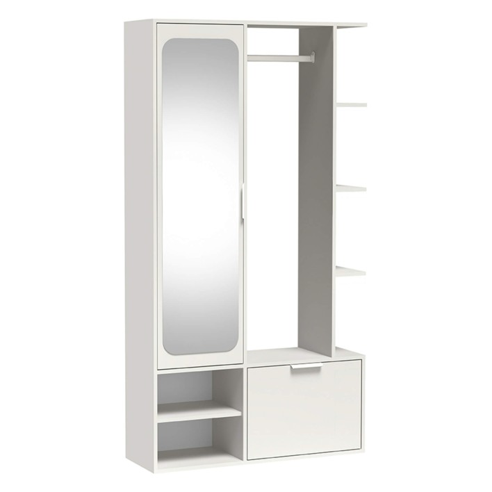 Garderoba z lustrem NALA | Biel alpejska1.jpg