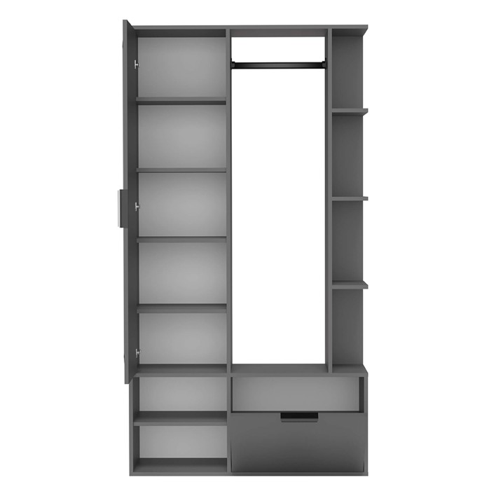 Garderoba z lustrem NALA | Szary diamentowy2.jpg