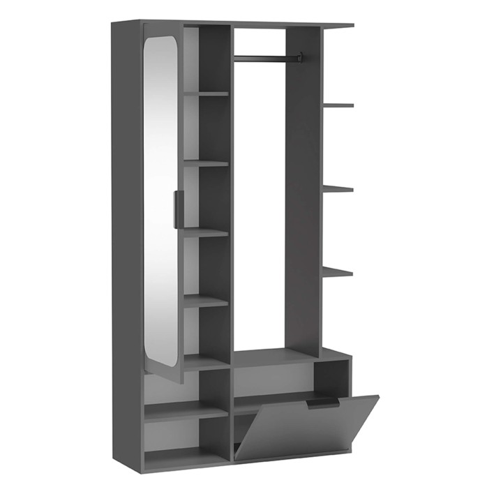 Garderoba z lustrem NALA | Szary diamentowy3.jpg