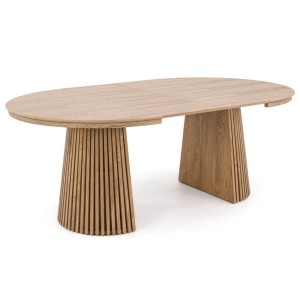 Stół okrągły rozkładany LOGAN | 120/160/200/240 Dąb natural