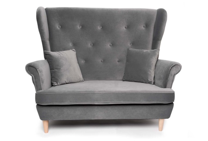 sofa dwuosobowa w stylu skandynawskim