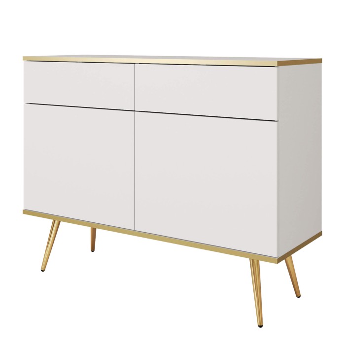 Oro Packshot Komoda mała biała złote nogi.jpg