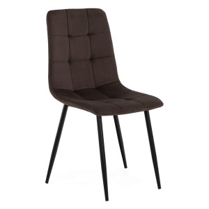 Krzesło brązowe DC-6402 welur #50