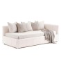 Łóżko tapicerowane z pojemnikiem 5084G-R | 90x200 | Boucle | Biały #6-1