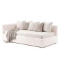 Łóżko tapicerowane z pojemnikiem 5084G-L | 90x200 | Boucle | Biały #6-1