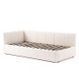 Łóżko tapicerowane z pojemnikiem 5084G-L | 90x200 | Boucle | Biały #6-5