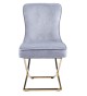 Krzesło Glamour Y-2009 ciemny beż welur #20 złote nogi | OUTLET-4