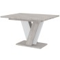 Stół rozkładany VINEY | 120-160x90 | K350 beton, biały-1