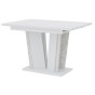Stół rozkładany DOHA 2 | 120-160x80 | Biały, beton-1