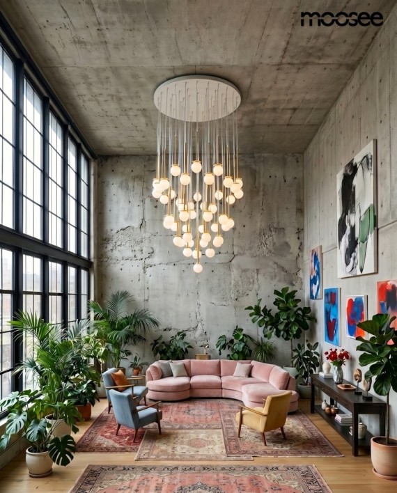 MOOSEE lampa wisząca CANNON DISC 50       złota