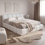  Łóżko tapicerowane z pojemnikiem 5057G | 180x200 | Boucle | Biały #6-1