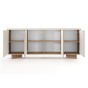Komoda SEMI | 4D + LED | Bolivar naturalny + cappuccino-4