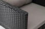 Zestaw mebli ogrodowych dla 9 osób PARIS BIG | Technorattan | Czarny | Poduszki szare 01 | OUTLET -15