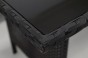 Zestaw mebli ogrodowych dla 9 osób PARIS BIG | Technorattan | Czarny | Poduszki szare 01 | OUTLET -17