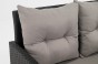 Zestaw mebli ogrodowych dla 9 osób PARIS BIG | Technorattan | Czarny | Poduszki szare 01 | OUTLET -19