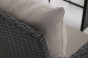 Zestaw mebli ogrodowych dla 9 osób PARIS BIG | Technorattan | Czarny | Poduszki szare 01 | OUTLET -21