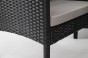 Zestaw mebli ogrodowych dla 9 osób PARIS BIG | Technorattan | Czarny | Poduszki szare 01 | OUTLET -23