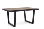 Zestaw mebli ogrodowych z aluminium PROVENCE DUO | Czarny + imitacja drewna | Beżowe poduszki OUTLET-4