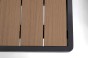Zestaw mebli ogrodowych z aluminium PROVENCE DUO | Czarny + imitacja drewna | Beżowe poduszki OUTLET-11