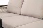 Zestaw mebli ogrodowych z aluminium PROVENCE DUO | Czarny + imitacja drewna | Beżowe poduszki OUTLET-16