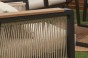 Zestaw mebli ogrodowych z aluminium PROVENCE DUO | Czarny + imitacja drewna | Beżowe poduszki OUTLET-20