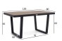 Zestaw mebli ogrodowych z aluminium PROVENCE DUO | Czarny + imitacja drewna | Beżowe poduszki OUTLET-30